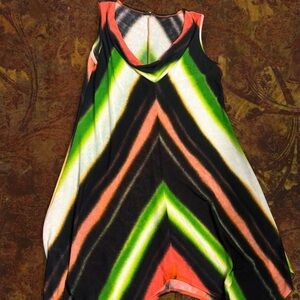 Vibrant Multicolor Sleeveless Dress / Maxi Top